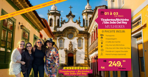 Imagem do evento Tiradentes /São João Del Rey/ Bichinho Reserva249,90+ 3x 249,90 até dia 23/04