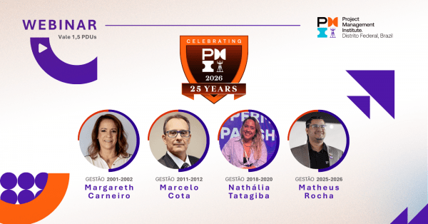 Imagem do evento Webinar | PMI-DF em 4 Atos: Uma Jornada de Propósito e Transformação