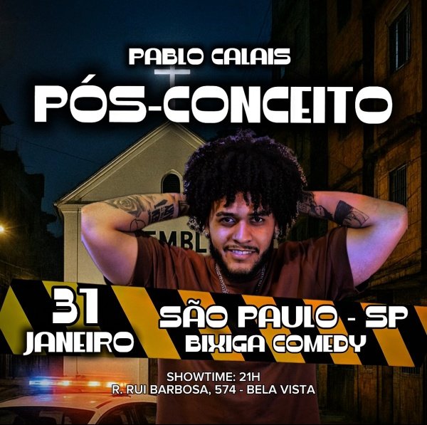 Imagem do evento Stand up solo Pablo Calais