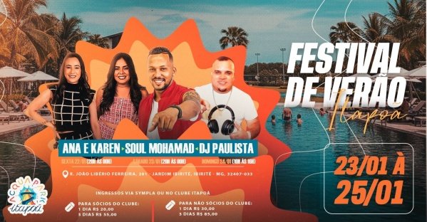 Imagem do evento Festival de Verão Clube Itapoã