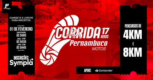 Imagem do evento Corrida Pernambuco Motos | 17 Anos