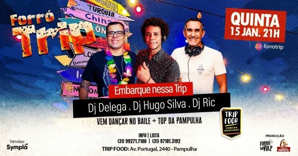 Imagem do evento QUINTA-FEIRA ( FORRÓ TRIP ) PAMPULHA