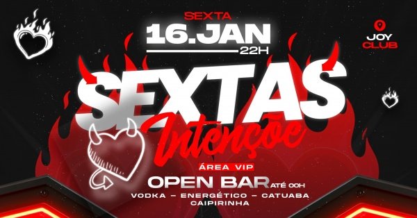 Imagem do evento SEXTAS INTENÇÕES - JOYCLUB