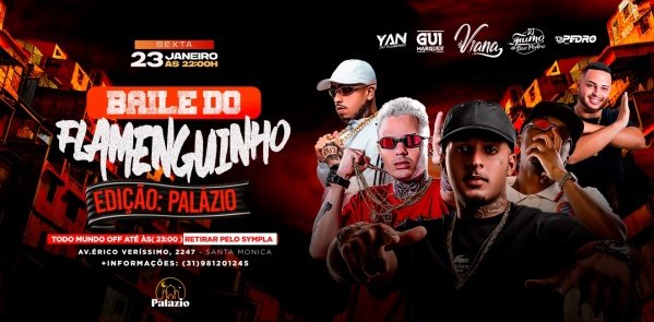 Imagem do evento Baile do Flamenguinho - Ed. Palazio