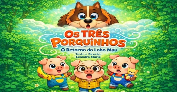 Imagem do evento Os Três Porquinhos - O Retorno do Lobo Mau