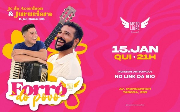 Imagem do evento Forró do Povo ~ Juruviara + JC do Acordeon