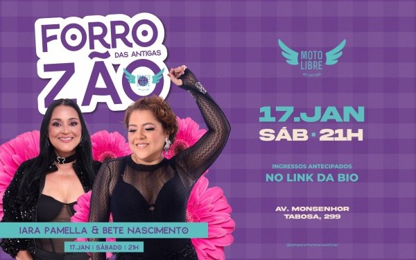 Imagem do evento Forrozão das Antigas ~ Bete Nascimento + Iara Pamella