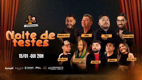 Imagem do evento Noite de testes  | 15/Jan Quinta 20h 