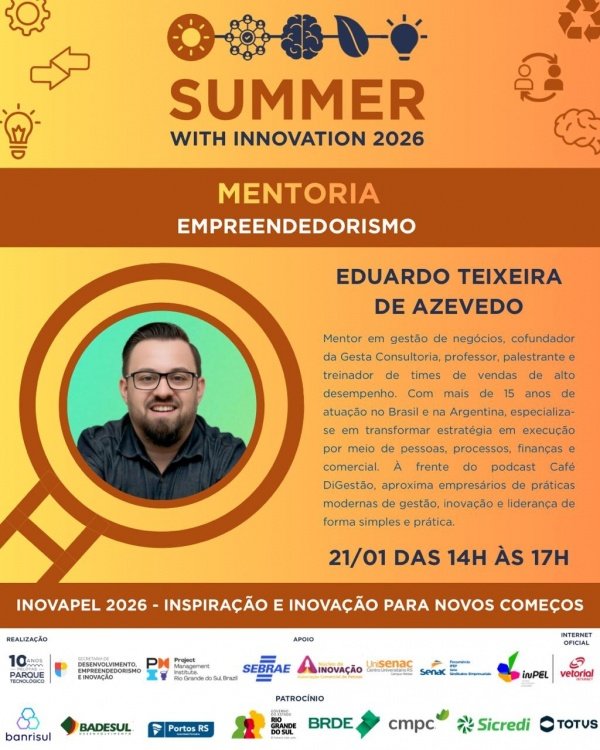Imagem do evento Mentoria: Empreendedorismo - Summer With Innovation 2026