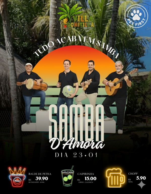 Imagem do evento SAMBA D´AMORA