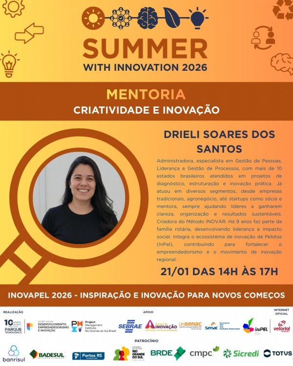 Imagem do evento Mentoria: Criatividade e Inovação - Summer With Innovation 2026