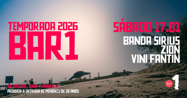 Imagem do evento BAR 1 - SÁBADO - 17/01/2026