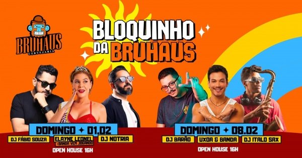 Imagem do evento Bloquinho da Bruhaus (01/02)