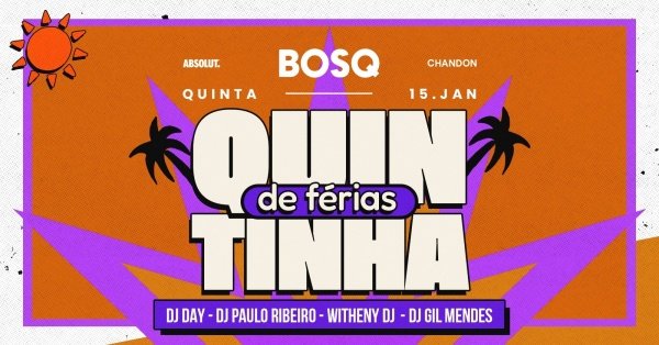 Imagem do evento QUINTINHA DE DE FÉRIAS