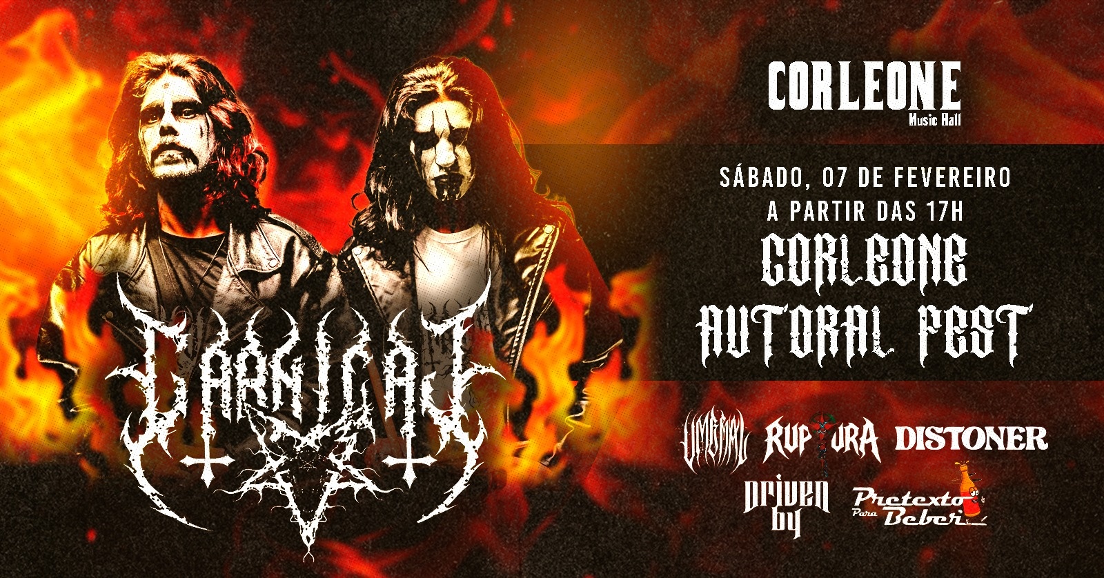 Corleone Autoral Fest apresenta CARNIÇAL - Araraquara, SP