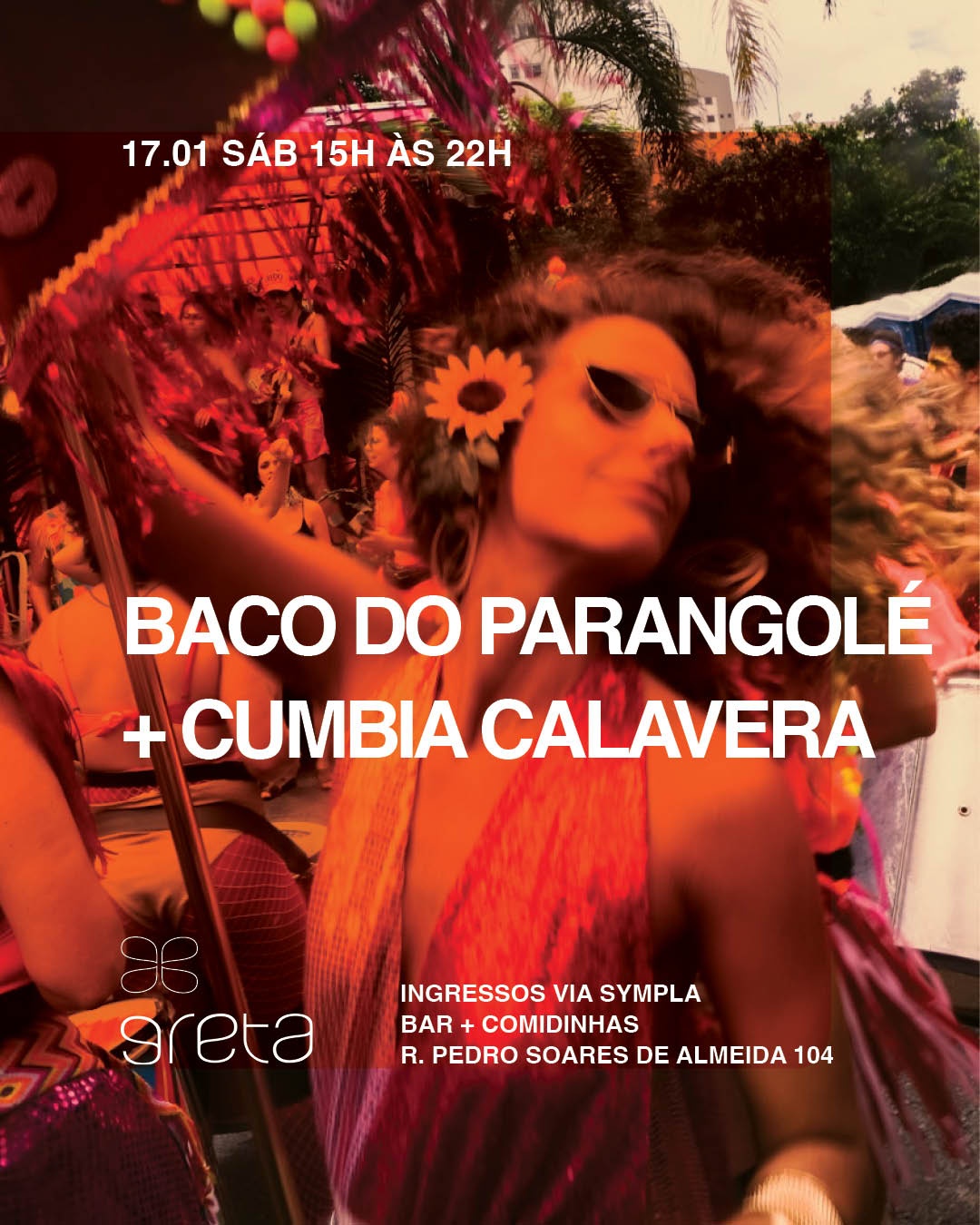 BACO DO PARANGOLÉ + CUMBIA CALAVERA no Greta Galpão