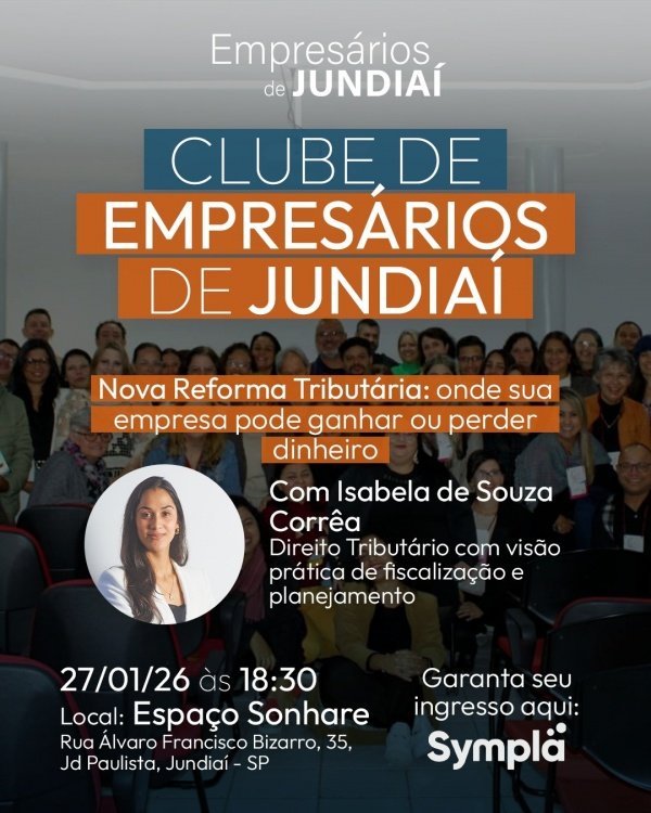 Imagem do evento Nova Reforma Tributária onde o empresário pode perder ou ganhar dinheiro !