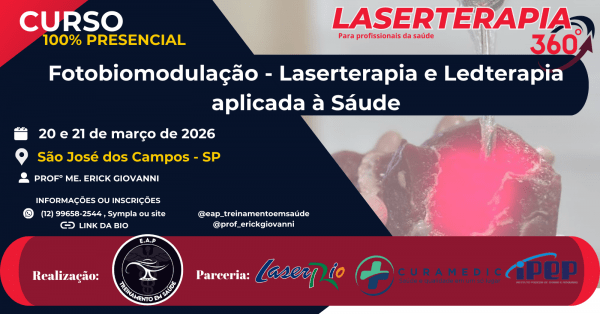Imagem do evento Fotobiomodulação - Laserterapia e Ledterapia aplicada à Sáude