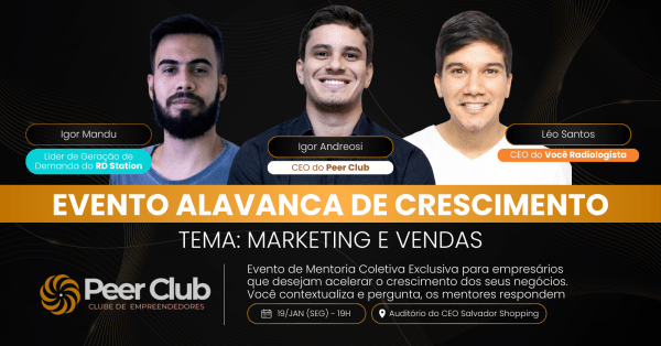 Imagem do evento Mentoria Coletiva em Marketing e Vendas: Alavanca de Crescimento