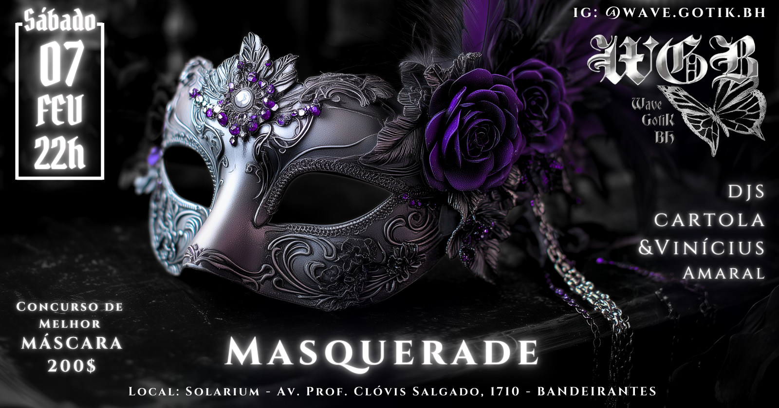 Wave Gotik BH - Baile de Máscaras - Belo Horizonte, MG