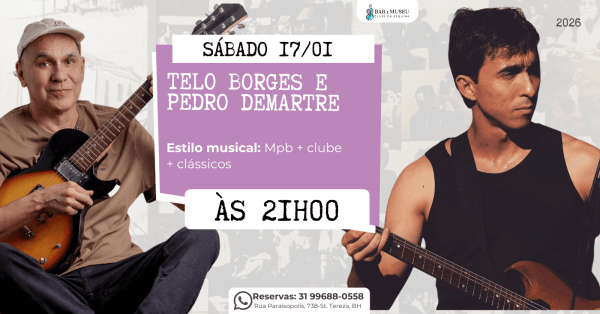 Imagem do evento Telo Borges e Pedro Demartre 
