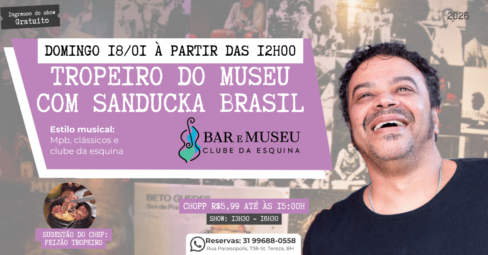 TROPEIRO NO MUSEU COM SANDUCKA BRASIL 