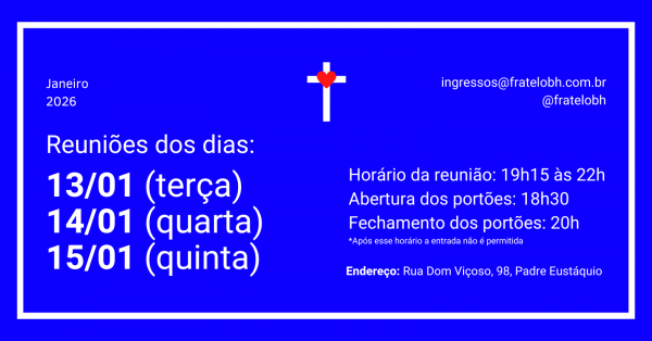 Imagem do evento Reuniões Presenciais 13, 14 e 15/01/2026