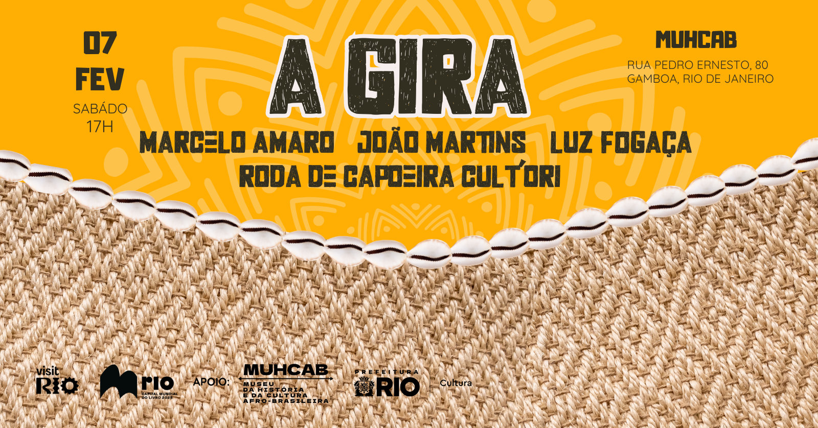 A GIRA NO MUHCAB - FEVEREIRO - Rio de Janeiro, RJ