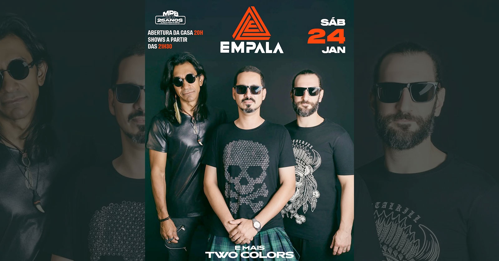 Image for the event: Empala Rock (pop rock nac/inter) + Two of Us com Ana Carla e Felipe Camargo (voz e violao- abertura)