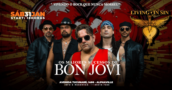 Imagem do evento TRIBUTO OFICIAL A BON JOVI 2ª EDIÇÃO - VILLA BBM