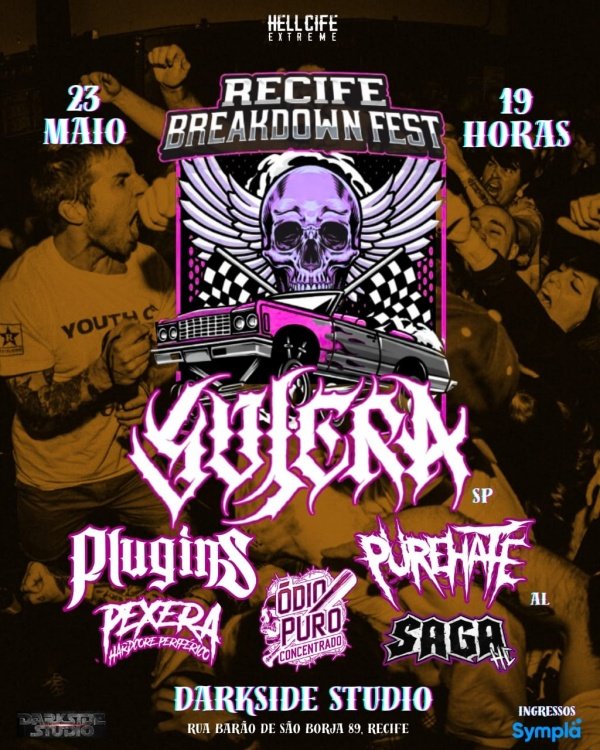 Imagem do evento SUJERA NO RECIFE - DARKSIDE STUDIO 23 DE MAIO 2026