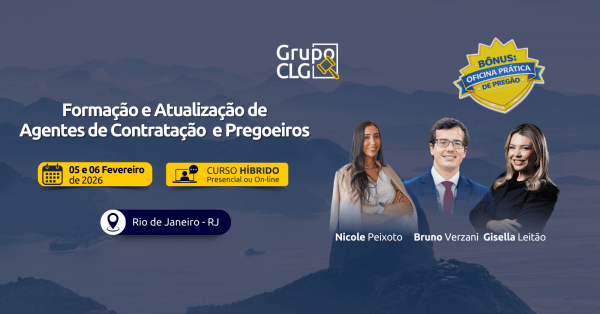 Imagem do evento Formação e Atualização de Agentes de Contratação e Pregoeiros