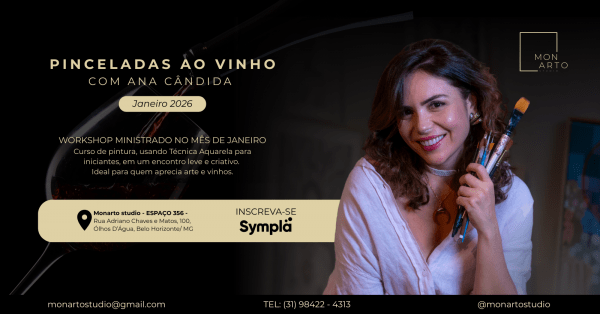 Imagem do evento PINCELADAS AO VINHO - Workshop de pintura Aquarela com Ana Cândida