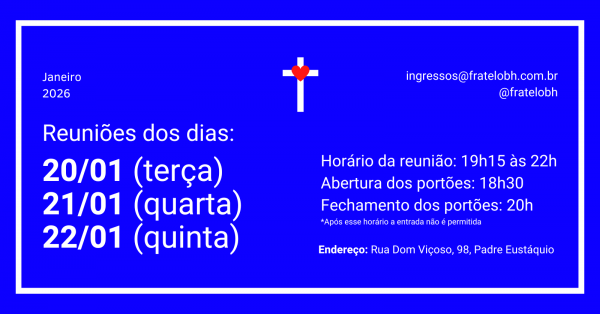 Imagem do evento Reuniões Presenciais , 20, 21 e 22/01/2026