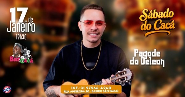 Imagem do evento SÁBADO -  Pagode do Deleon