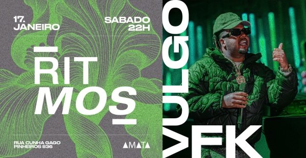 Imagem do evento Ritmos com VULGO FK