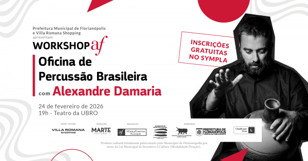 Imagem do evento Oficina de Percussão Brasileira