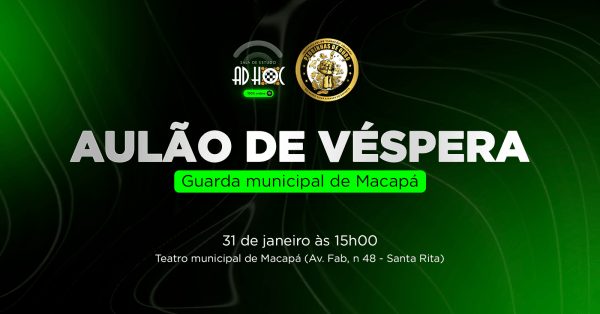 Imagem do evento AULÃO DE VÉSPERA - GUARDA MUNICIPAL