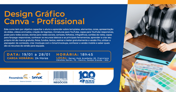 Imagem do evento Design Gráfico Canva - Profissional