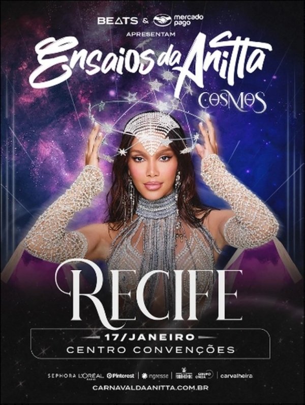 Imagem do evento Ensaios da Anitta - Recife 2026