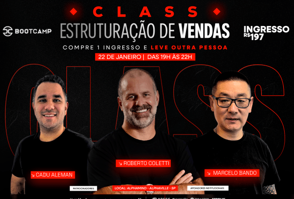 Imagem do evento Bootcamp Class, Estruturação de Vendas