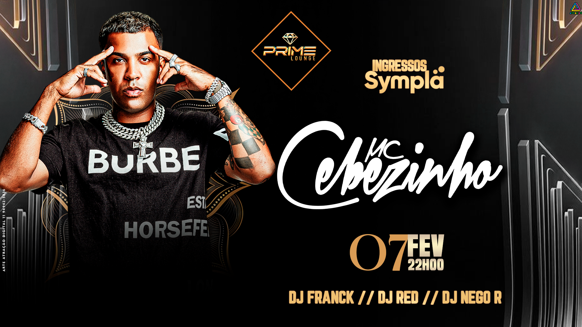 MC CEBEZINHO na PRIME LOUNGE em SANTO ANDRÉ! Aniversário Adega Pancadão. - Santo André, SP