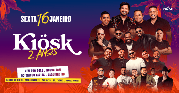Imagem do evento KIOSK - 16/01 - 2 ANOS de KIOSK