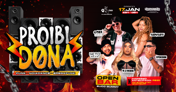 Imagem do evento PROIBIDONA | 17/01