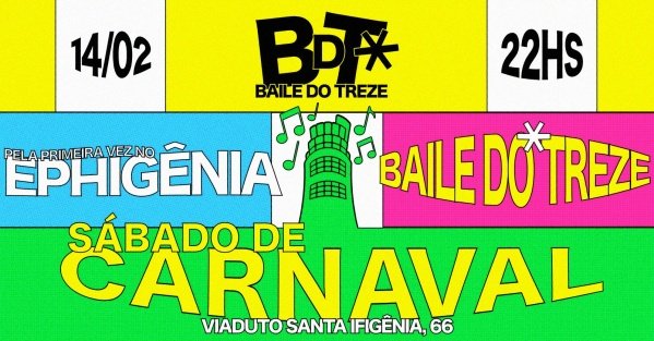 Imagem do evento Baile do Treze - Carnaval @ Ephigenia