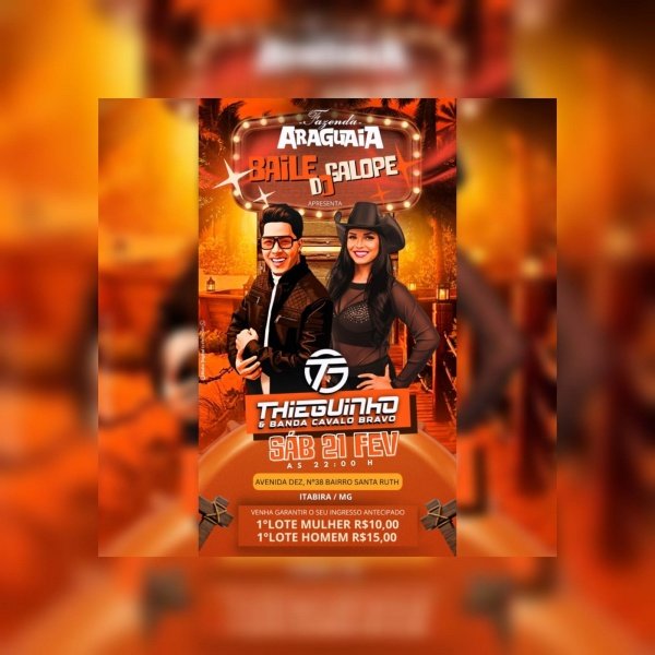 Imagem do evento BAILE DO GALOPE  UMA NOITE INESQUECÍVEL!