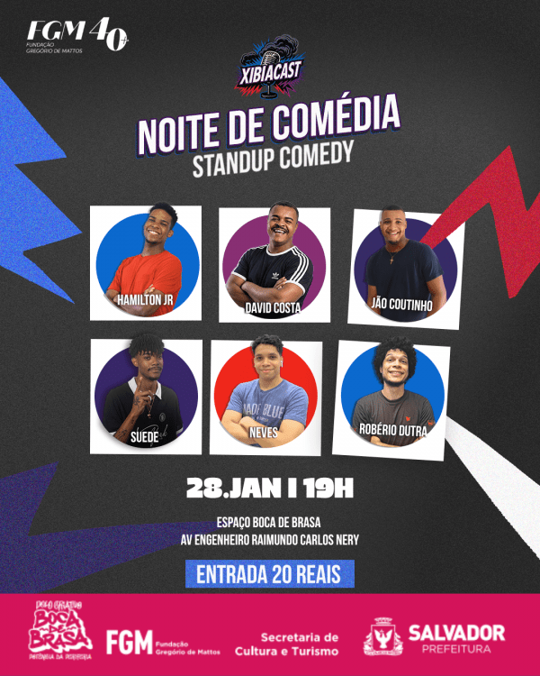 Imagem do evento NOITE DE COMÉDIA - XIBIACAST