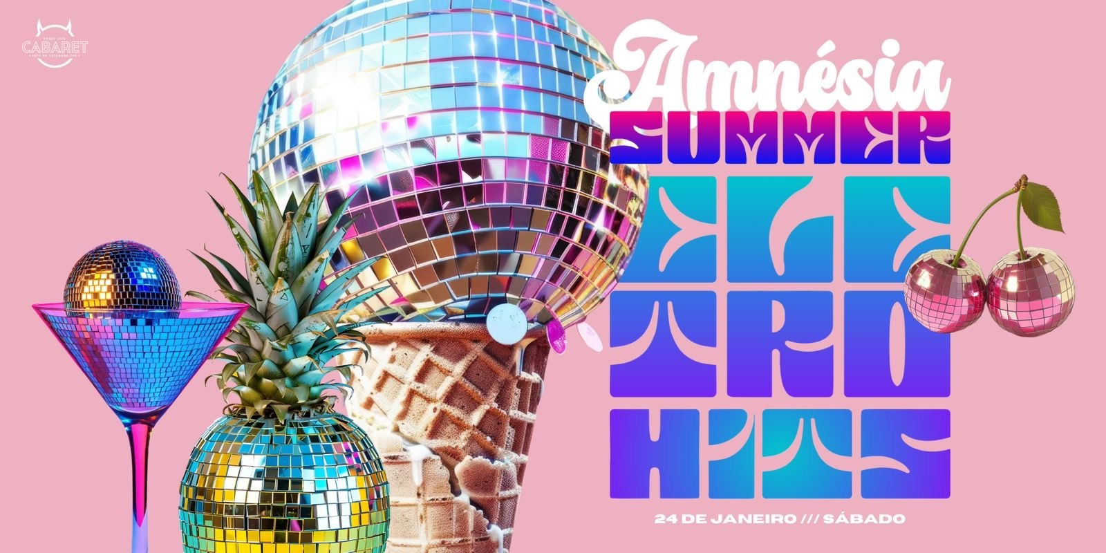 AMNÉSIA // SÁBADO - 24.01 // CABARET POA - Porto Alegre, RS