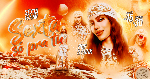 Imagem do evento SEXTA SÓ P/TÜ - 16/01/2026