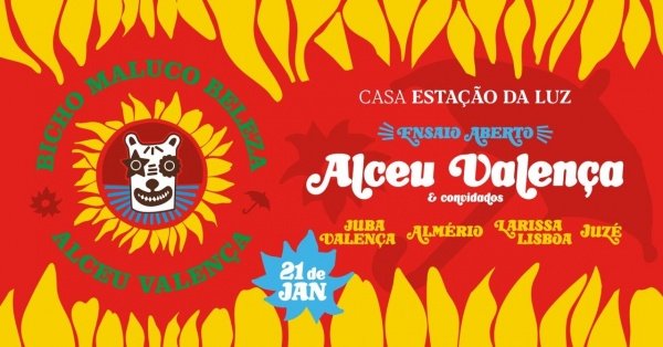 Imagem do evento Ensaio Aberto: Alceu Valença e o Bloco Bicho Maluco Beleza
